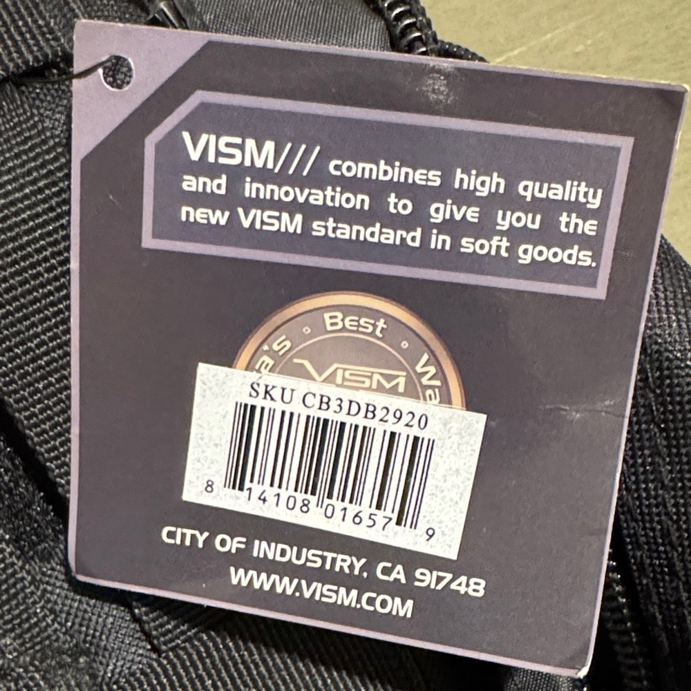 VISM Rugged Black Backpack - Picture 2 of 7
